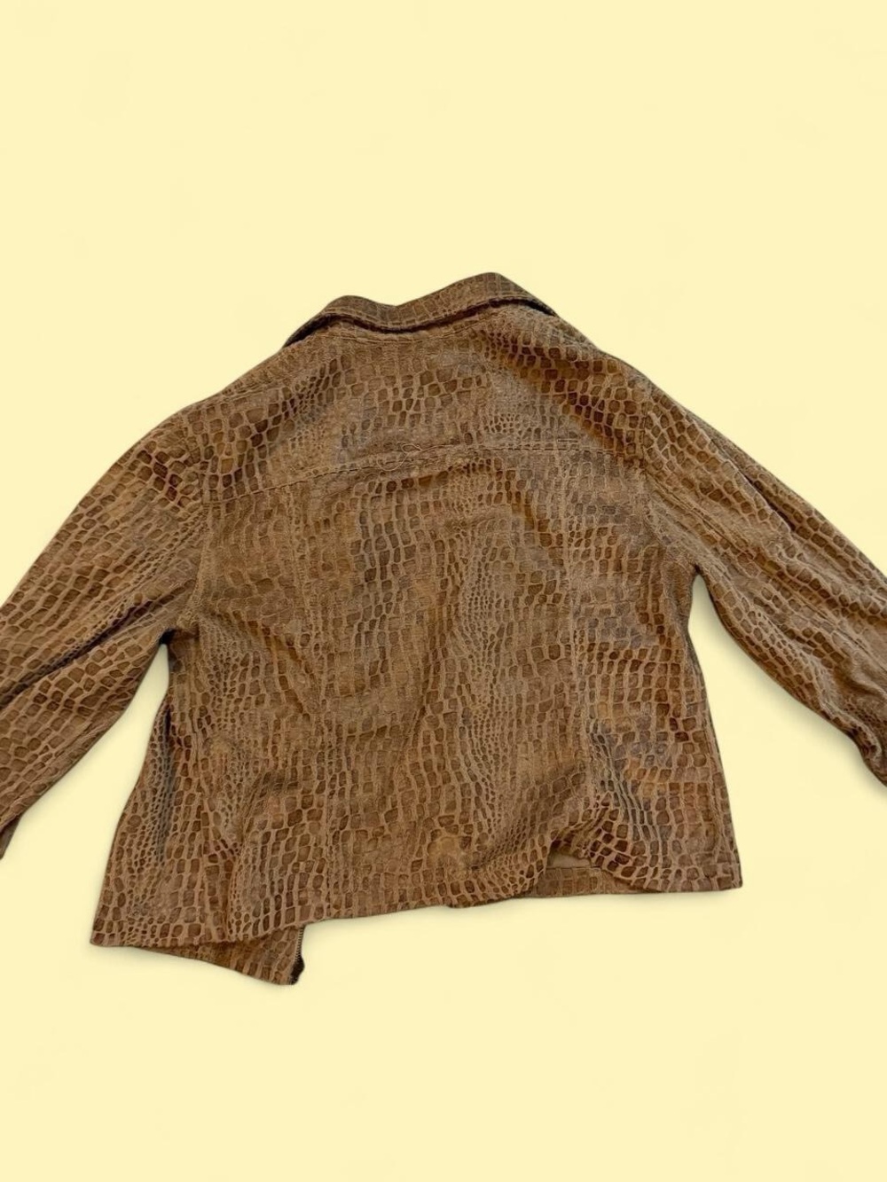 Ruby Rd. Brown Croc-Embossed Jacket - Picture 4 of 5